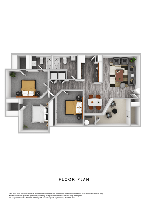 a floor plan of a 1 bedroom floor plan
